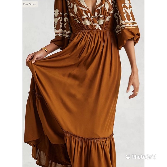 Embroidered Open-Back Maxi Dress - NWT ***Coming soon*** - Picture 3 of 7